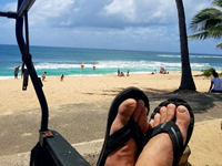 Beautiful view on Sunset Beach
