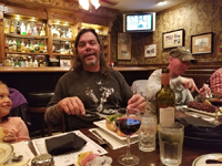 Birthday dinner with Wayne and Jericha