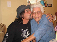 With Grandma Hernandez