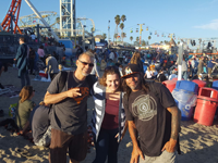 Carlos, Brandi, and Robbie in Santa Cruz