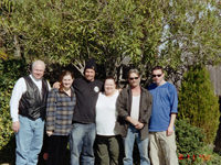 Pops, Brandi, Robbie, Mom, Rodney, and LJ