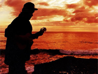 Sunset and Uke