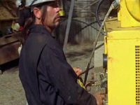 Robbie as an extra on Lost