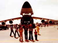 Travis Air Force Base with the Ladds and LJ
