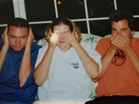 With LJ and Brandi - Hear no evil - see no evil - speak no evil
